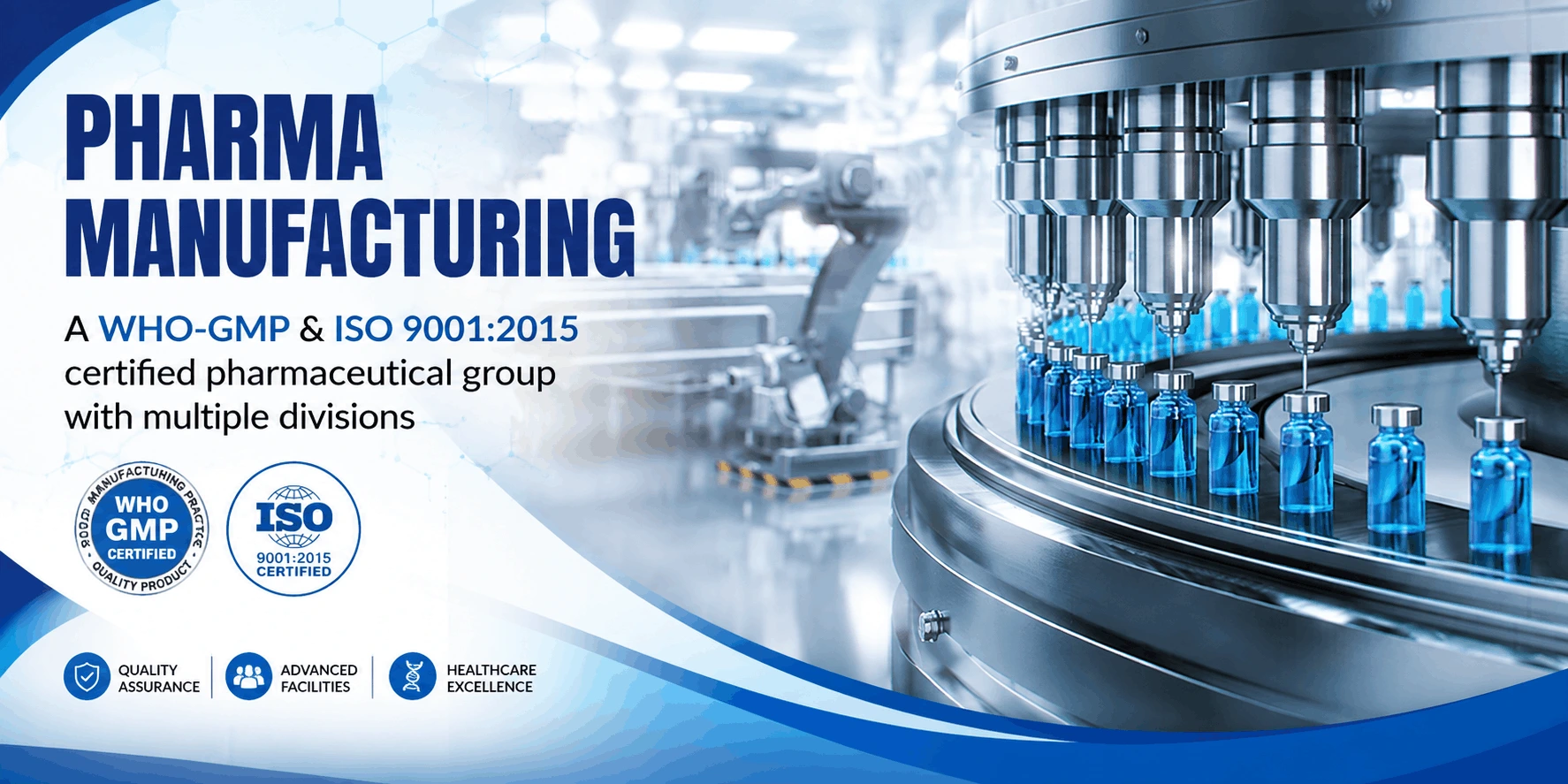Bluepipes Healthcare GMP manufacturing